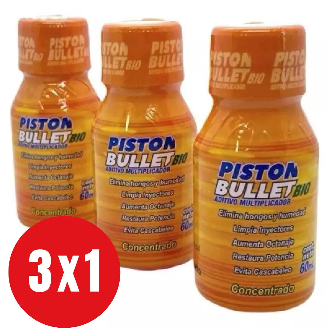 Aditivo Gasolina Piston Bullet Bio - 🎁 Oferta 3 x 1
