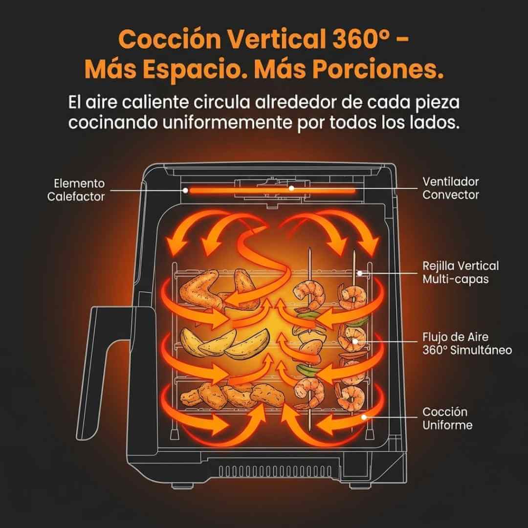 Parrilla para Air Fryer — haz pinchos, carnes y verduras a la parrilla sin carbón ni humo desde casa